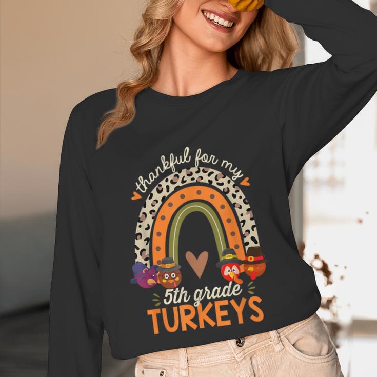 Thankful For My 5th Grade Turkeys Thanksgiving Teacher Unisex Long Sleeve T-Shirt, funny design Thankful For My 5th Grade Turkeys Thanksgiving Teacher Unisex Long Sleeve T-Shirt, funny design