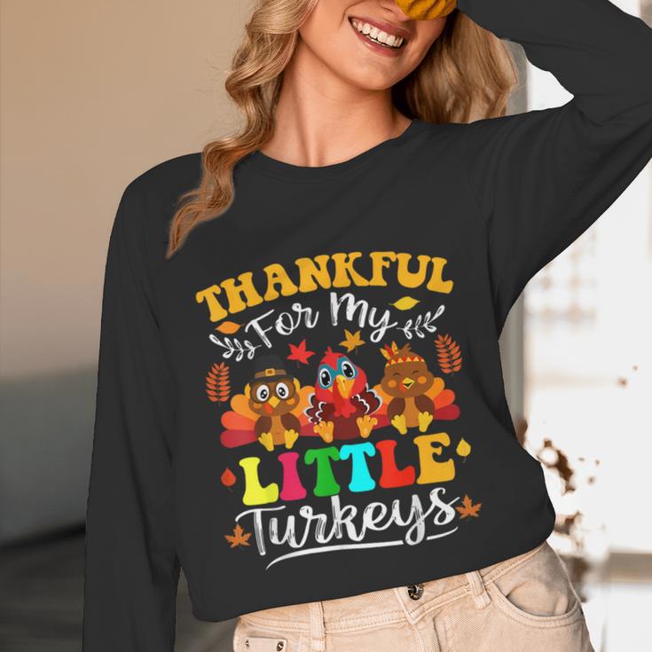 Thankful For My Little Turkeys Teacher Thanksgiving Teachers Unisex Long Sleeve T-Shirt, funny design Thankful For My Little Turkeys Teacher Thanksgiving Teachers Unisex Long Sleeve T-Shirt, funny design