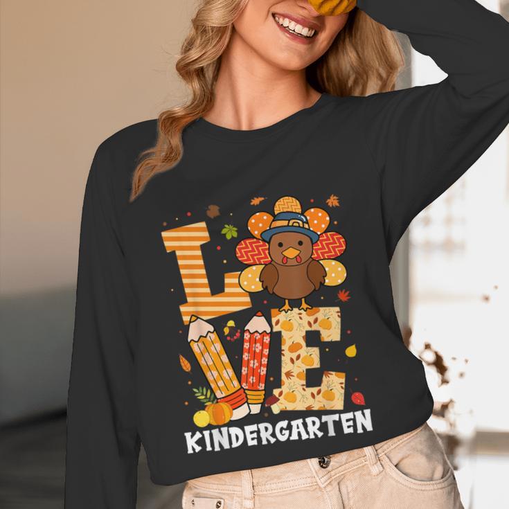 Thanksgiving Love Kindergarten Teacher Turkey Autumn Fall Unisex Long Sleeve T-Shirt, funny design Thanksgiving Love Kindergarten Teacher Turkey Autumn Fall Unisex Long Sleeve T-Shirt, funny design