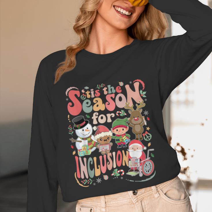 Tis The Season For Inclusion Christmas Sped Teacher Unisex Long Sleeve T-Shirt, funny design Tis The Season For Inclusion Christmas Sped Teacher Unisex Long Sleeve T-Shirt, funny design