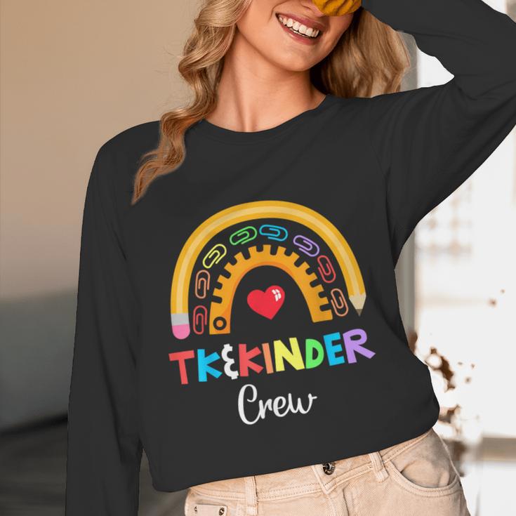 TK And Kinder Crew TK Teacher Transitional Kindergarten PreK Unisex Long Sleeve T-Shirt, funny design