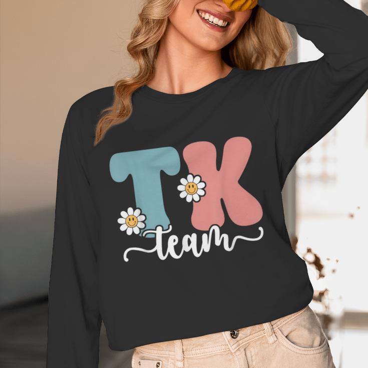 TK Team Back To School Teachers Students Team TK Unisex Long Sleeve T-Shirt, funny design TK Team Back To School Teachers Students Team TK Unisex Long Sleeve T-Shirt, funny design