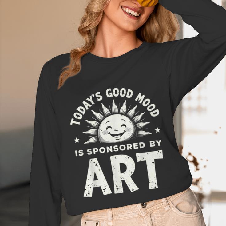 Today’s Good Mood Is Sponsored By Art Teacher Sun Tee Unisex Long Sleeve T-Shirt, funny design Today’s Good Mood Is Sponsored By Art Teacher Sun Tee Unisex Long Sleeve T-Shirt, funny design