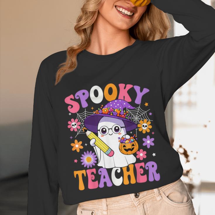 Trick Or Teach Spooky Teacher Ghost Halloween Teacher Unisex Long Sleeve T-Shirt, funny design Trick Or Teach Spooky Teacher Ghost Halloween Teacher Unisex Long Sleeve T-Shirt, funny design