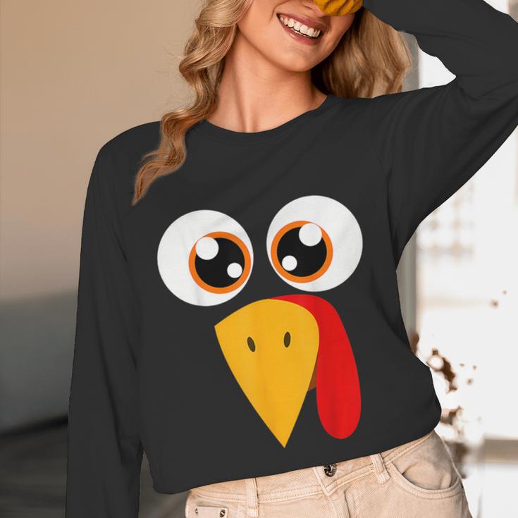 Turkey Face Halloween Costume Thanksgiving Teacher Nurse Unisex Long Sleeve T-Shirt, funny design Turkey Face Halloween Costume Thanksgiving Teacher Nurse Unisex Long Sleeve T-Shirt, funny design