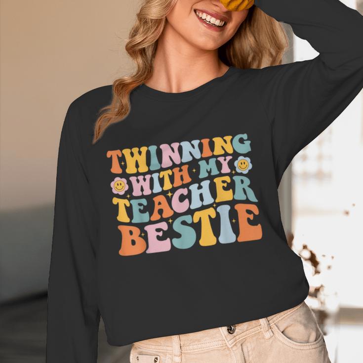 Twinning With My Teacher Bestie Twin Day Matching For Men Women Kids Unisex Long Sleeve T-Shirt, funny design Twinning With My Teacher Bestie Twin Day Matching For Men Women Kids Unisex Long Sleeve T-Shirt, funny design