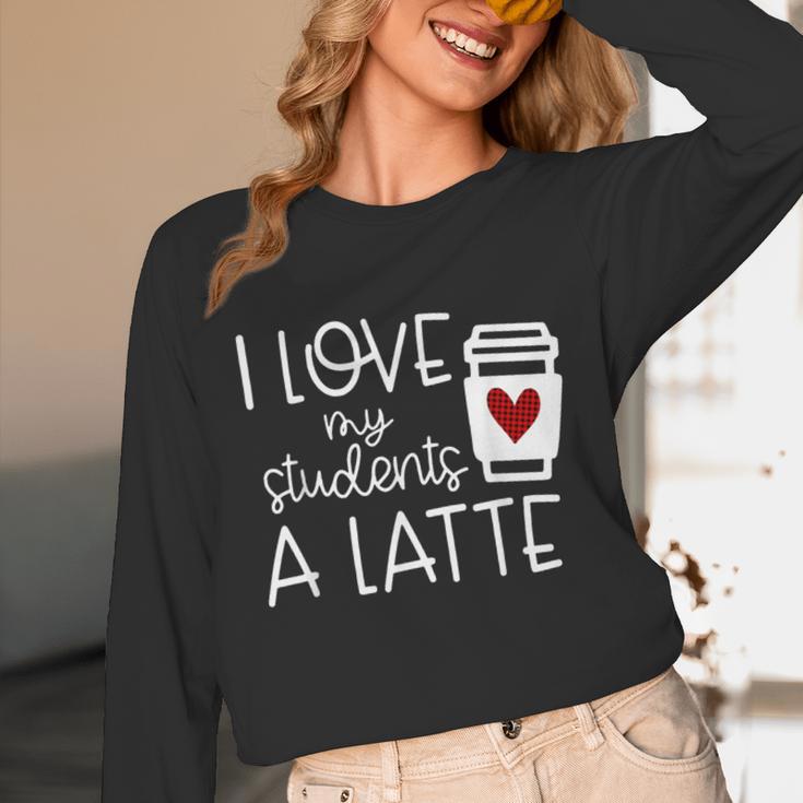 Valentines Day Teacher Tee I Love My Students A Latte Unisex Long Sleeve T-Shirt, funny design Valentines Day Teacher Tee I Love My Students A Latte Unisex Long Sleeve T-Shirt, funny design