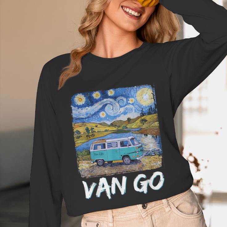 Van Go Retro Vanlife Art Teacher Unisex Long Sleeve T-Shirt, funny design Van Go Retro Vanlife Art Teacher Unisex Long Sleeve T-Shirt, funny design