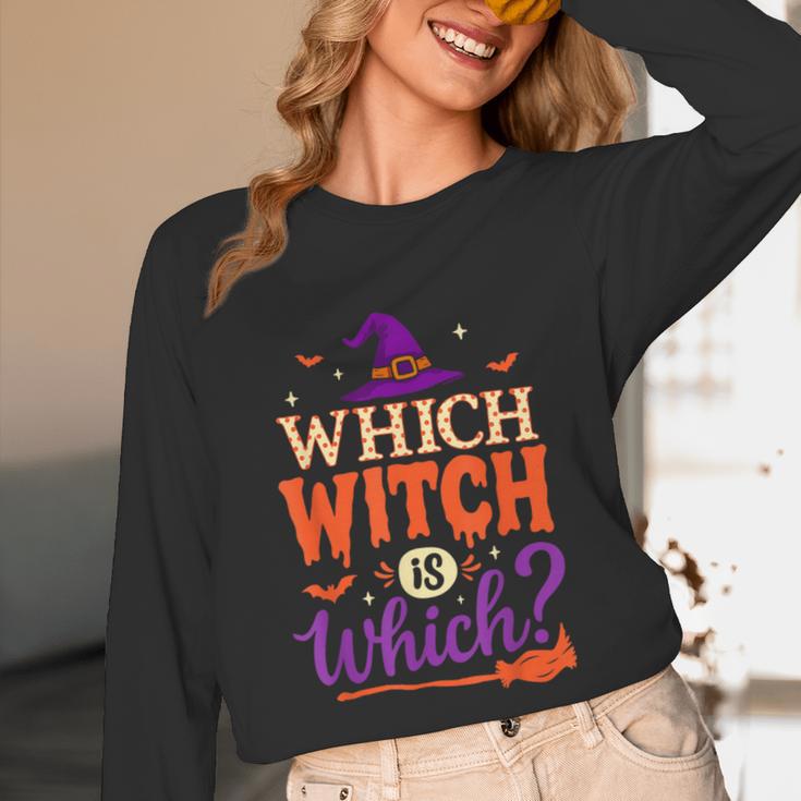 Which Witch Is Which Halloween For Women Men English Teacher Unisex Long Sleeve T-Shirt, funny design Which Witch Is Which Halloween For Women Men English Teacher Unisex Long Sleeve T-Shirt, funny design