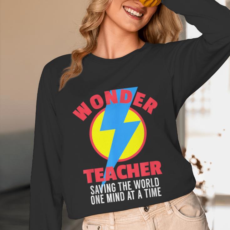 Wonder Teacher Costume Shirt Teacher Halloween Costume Tee Unisex Long Sleeve T-Shirt, funny design Wonder Teacher Costume Shirt Teacher Halloween Costume Tee Unisex Long Sleeve T-Shirt, funny design