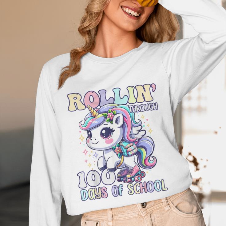 100 Days Of School Girls Teacher 100th Day Unicorn Outfit Unisex Long Sleeve T-Shirt, funny design 100 Days Of School Girls Teacher 100th Day Unicorn Outfit Unisex Long Sleeve T-Shirt, funny design