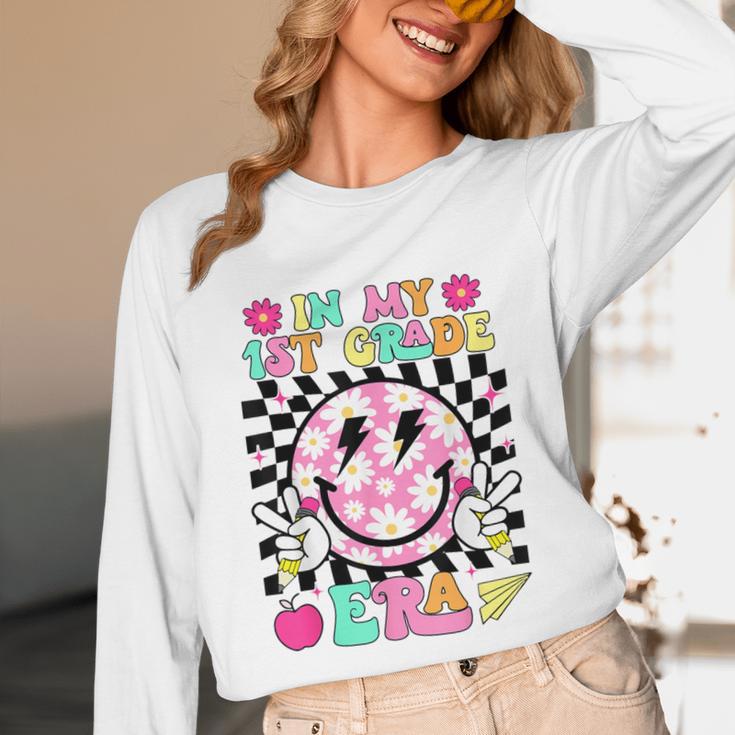 In My 1st Grade Era Smile Face Back To School Teacher Kid Unisex Long Sleeve T-Shirt, funny design