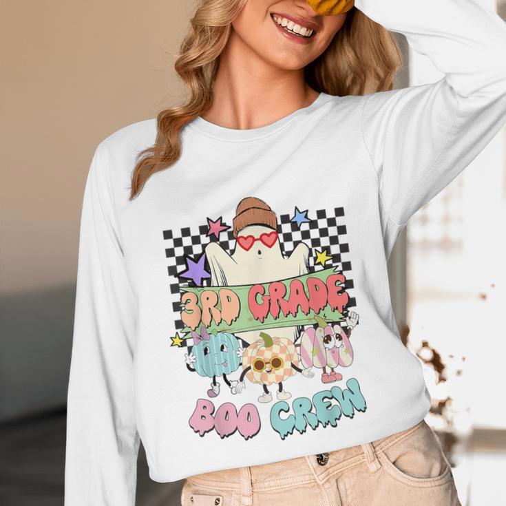 3rd Grade Boo Crew Third Grade Halloween Costume Teacher Kid Unisex Long Sleeve T-Shirt, funny design