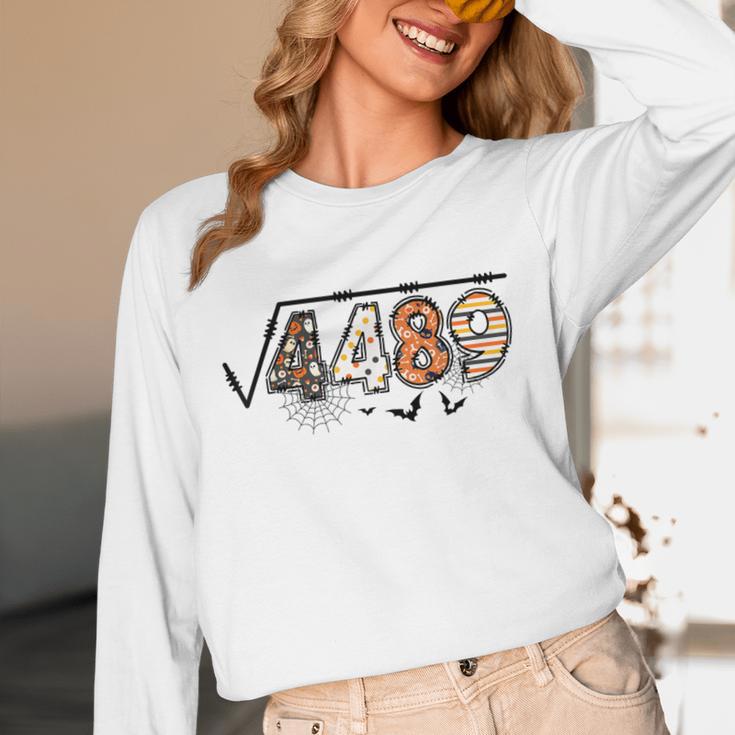 6 7 Square Root Of 4489 Slang Math Teacher Halloween Unisex Long Sleeve T-Shirt, funny design 6 7 Square Root Of 4489 Slang Math Teacher Halloween Unisex Long Sleeve T-Shirt, funny design