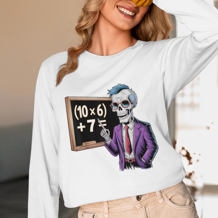 67 Math Teacher Meme Brainrot Six Seven Halloween Equation Unisex Long Sleeve T-Shirt, funny design 67 Math Teacher Meme Brainrot Six Seven Halloween Equation Unisex Long Sleeve T-Shirt, funny design