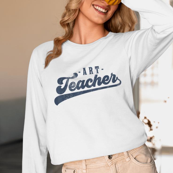 Art Teacher Men Women Cute Vintage Graphic Art Teacher Unisex Long Sleeve T-Shirt, funny design Art Teacher Men Women Cute Vintage Graphic Art Teacher Unisex Long Sleeve T-Shirt, funny design