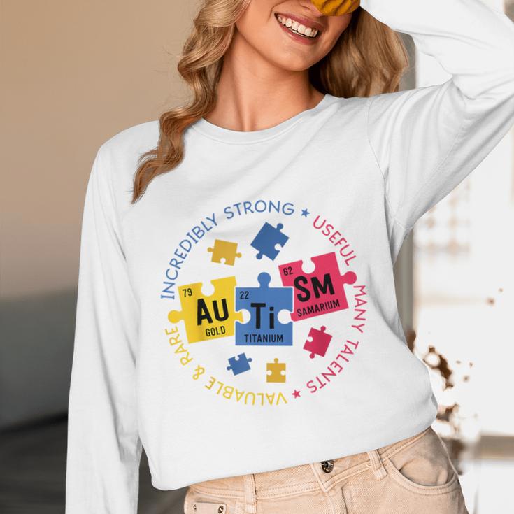 Autism Awareness Shirt Periodic Puzzle Science Teacher Men Women Kids Unisex Long Sleeve T-Shirt, funny design