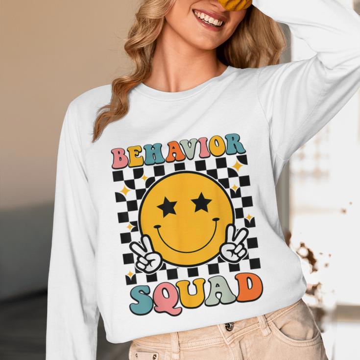 Behavior Squad Specialist Analyst Behavior Teacher Retro Unisex Long Sleeve T-Shirt, funny design Behavior Squad Specialist Analyst Behavior Teacher Retro Unisex Long Sleeve T-Shirt, funny design