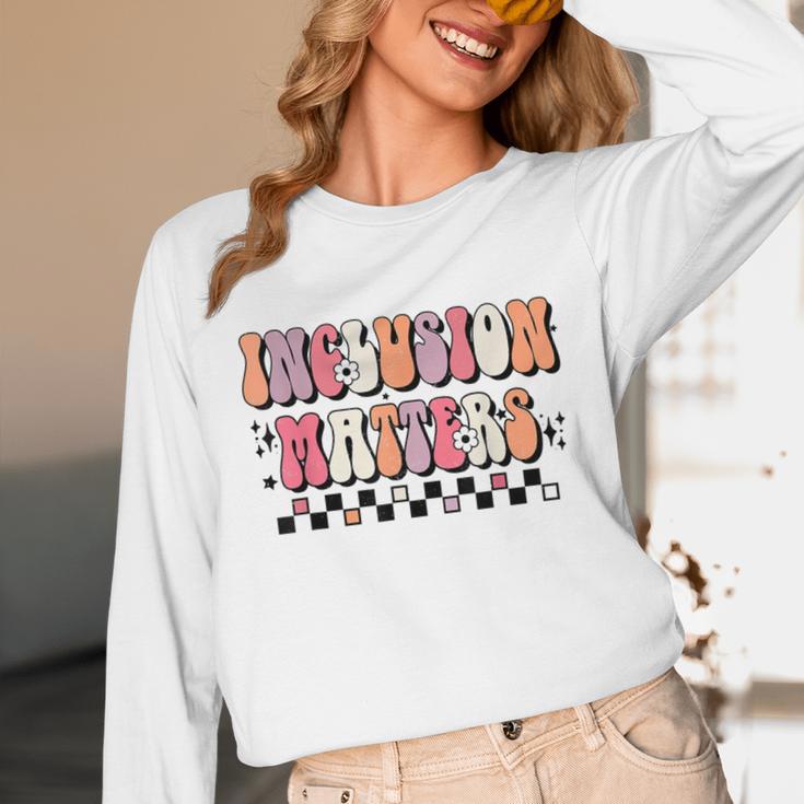 Boho Inclusion Matters Special Education SPED Teacher Women Unisex Long Sleeve T-Shirt, funny design Boho Inclusion Matters Special Education SPED Teacher Women Unisex Long Sleeve T-Shirt, funny design