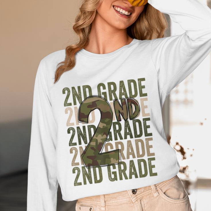 Camo Team 2nd Grade Squad Back To School Teacher Kids Boys Unisex Long Sleeve T-Shirt, funny design Camo Team 2nd Grade Squad Back To School Teacher Kids Boys Unisex Long Sleeve T-Shirt, funny design