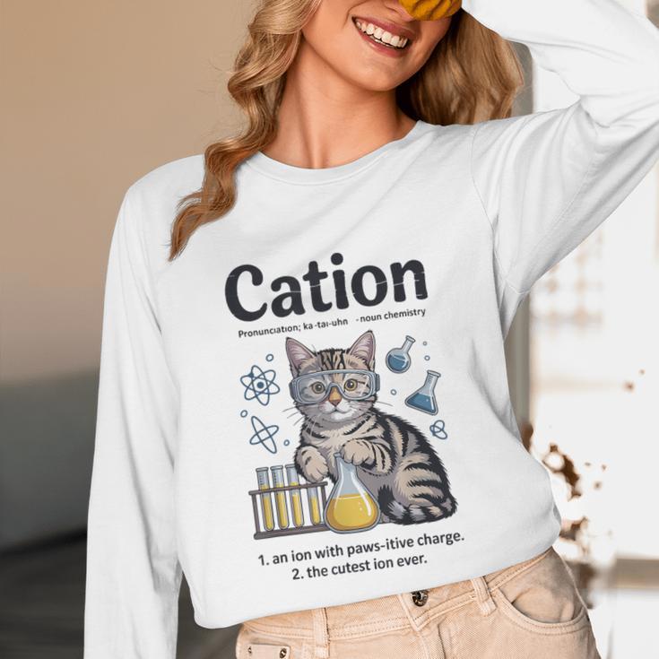 Cation Shirt Cat Science Chemistry Teacher Chemist Pun Unisex Long Sleeve T-Shirt, funny design Cation Shirt Cat Science Chemistry Teacher Chemist Pun Unisex Long Sleeve T-Shirt, funny design