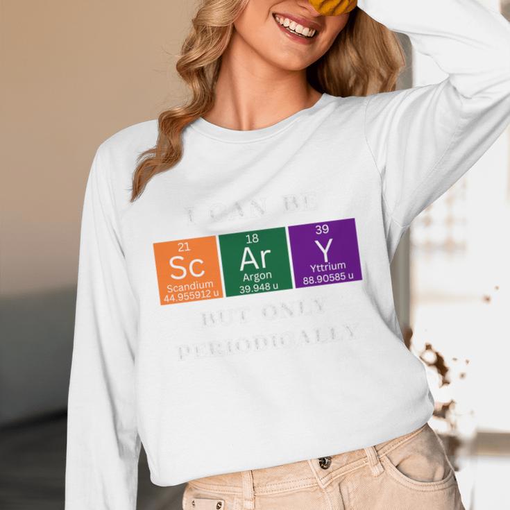 Chemisty Science Teacher Periodic Table Halloween Unisex Long Sleeve T-Shirt, funny design