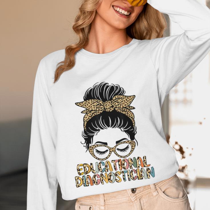 Cute Educational Diagnostician Teacher Appreciation Week Men Women Unisex Long Sleeve T-Shirt, funny design
