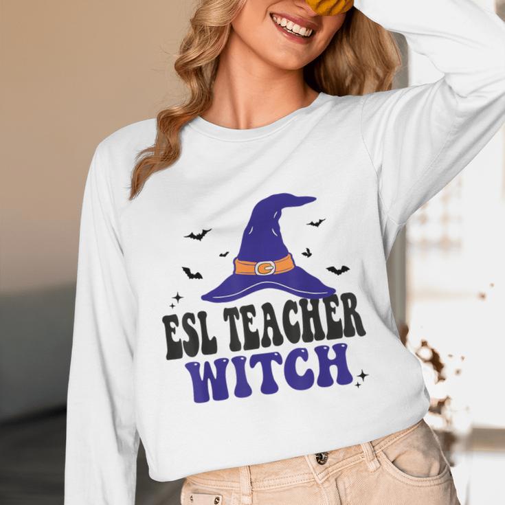 ESL Teacher Witch Halloween Matching Group Costume Unisex Long Sleeve T-Shirt, funny design ESL Teacher Witch Halloween Matching Group Costume Unisex Long Sleeve T-Shirt, funny design