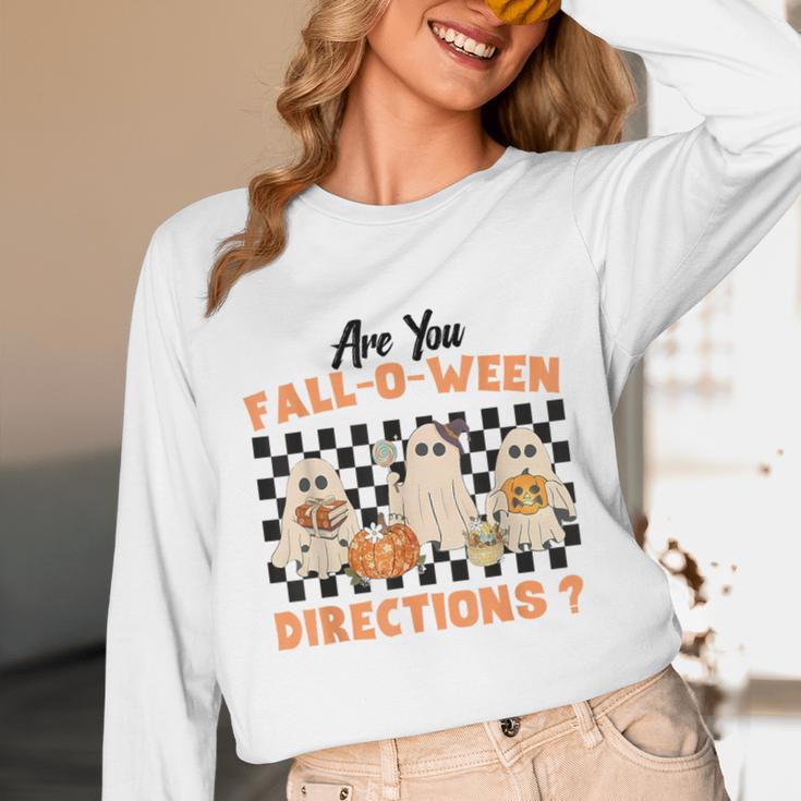Are You Fall-O-Ween Directions Halloween Ghost Fall Teacher Unisex Long Sleeve T-Shirt, funny design Are You Fall-O-Ween Directions Halloween Ghost Fall Teacher Unisex Long Sleeve T-Shirt, funny design