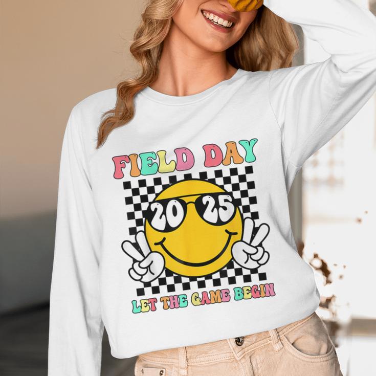 Field Day 2025 Let The Games Begin Yellow Team Teachers Kids Unisex Long Sleeve T-Shirt, funny design Field Day 2025 Let The Games Begin Yellow Team Teachers Kids Unisex Long Sleeve T-Shirt, funny design