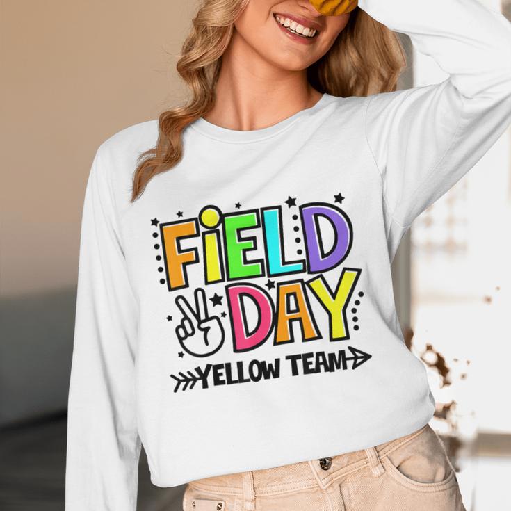Field Day Yellow Team For Teacher Kids Field Day Games Unisex Long Sleeve T-Shirt, funny design