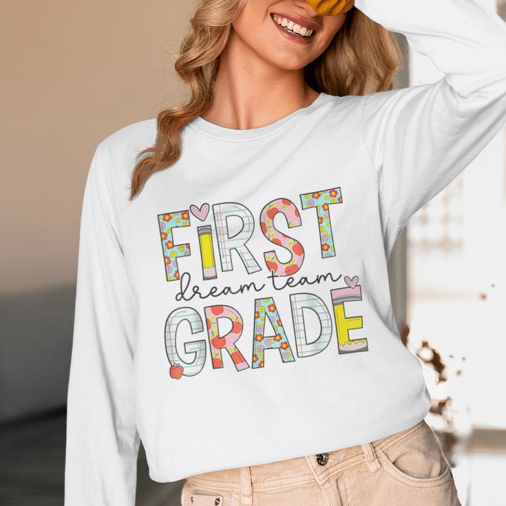 First Grade Dream Team 1st Grade Teacher First Day Of School Unisex Long Sleeve T-Shirt, funny design