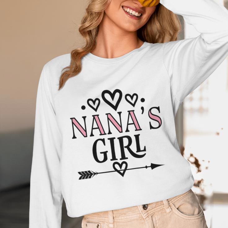 Granddaughter Nanas Girl Unisex Long Sleeve T-Shirt, funny design