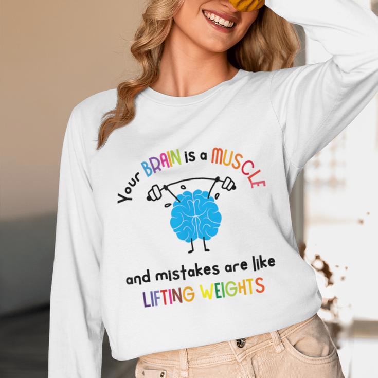 Growth Mindset Tee Teacher Quotes Men Women Kids Unisex Long Sleeve T-Shirt, funny design