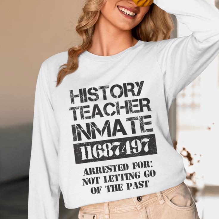 Halloween History Teacher Prisoner Costume Unisex Long Sleeve T-Shirt, funny design
