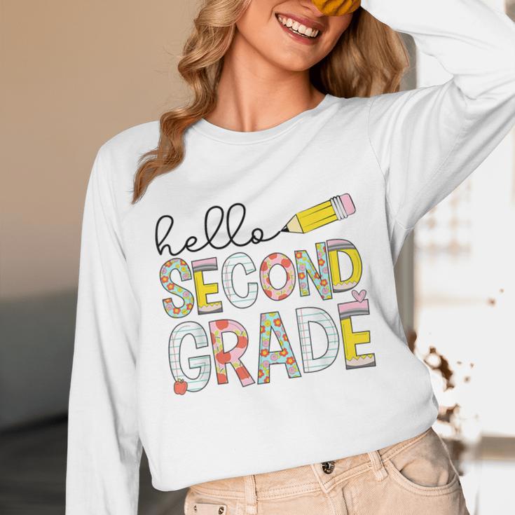Hello Second Grade Team 2nd Grade Back To School Teacher Kid Unisex Long Sleeve T-Shirt, funny design Hello Second Grade Team 2nd Grade Back To School Teacher Kid Unisex Long Sleeve T-Shirt, funny design