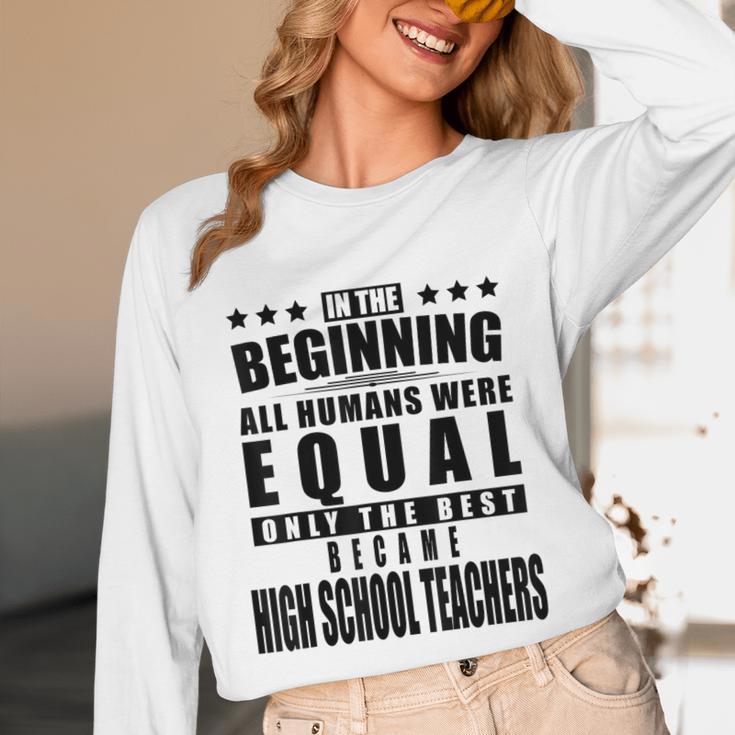 High School Teacher Personalized Unisex Long Sleeve T-Shirt, funny design High School Teacher Personalized Unisex Long Sleeve T-Shirt, funny design