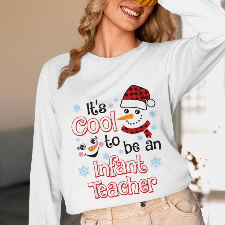 It's Cool To Be a Infant Teacher Snowman Winter Christmas Unisex Long Sleeve T-Shirt, funny design It's Cool To Be a Infant Teacher Snowman Winter Christmas Unisex Long Sleeve T-Shirt, funny design