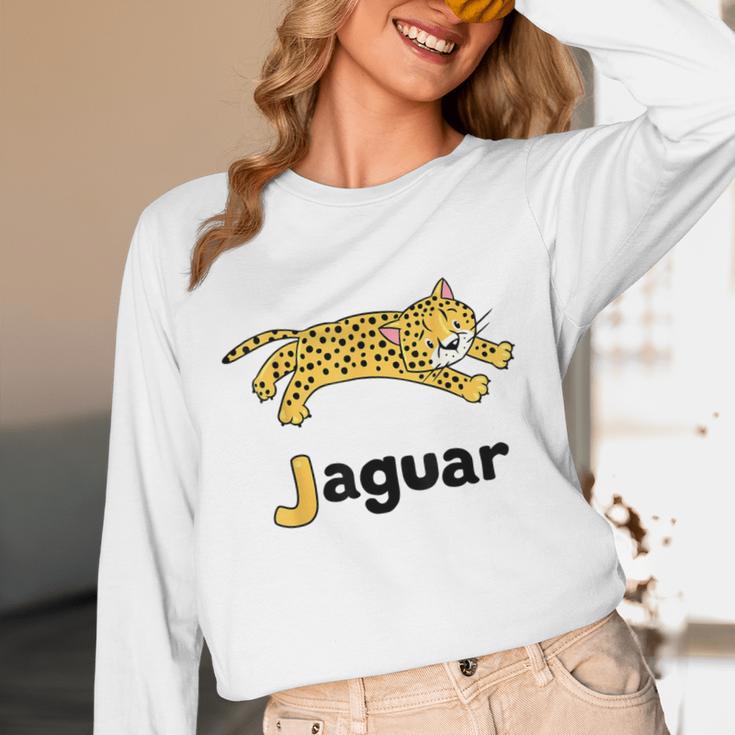 J Is For Jaguar ABC Alphabet T-Shirt For Teachers Students Unisex Long Sleeve T-Shirt, funny design