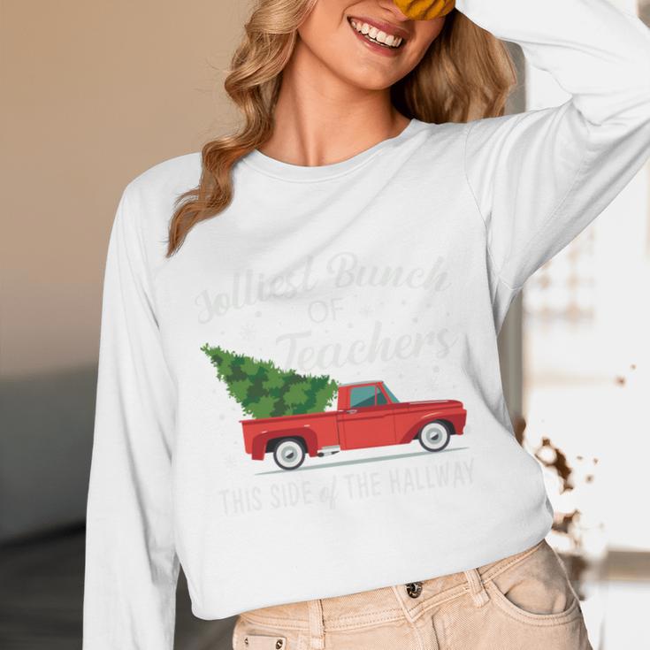 Jolliest Bunch Of Teachers This Side Of The Hallway Unisex Long Sleeve T-Shirt, funny design Jolliest Bunch Of Teachers This Side Of The Hallway Unisex Long Sleeve T-Shirt, funny design