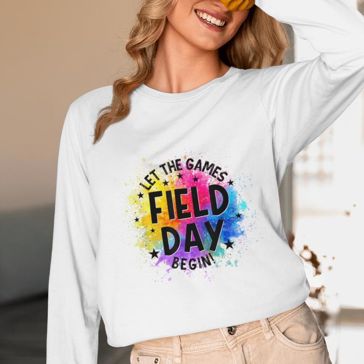 Let The Games Begin Field Day Fun Day Teachers Boys Girls Unisex Long Sleeve T-Shirt, funny design Let The Games Begin Field Day Fun Day Teachers Boys Girls Unisex Long Sleeve T-Shirt, funny design