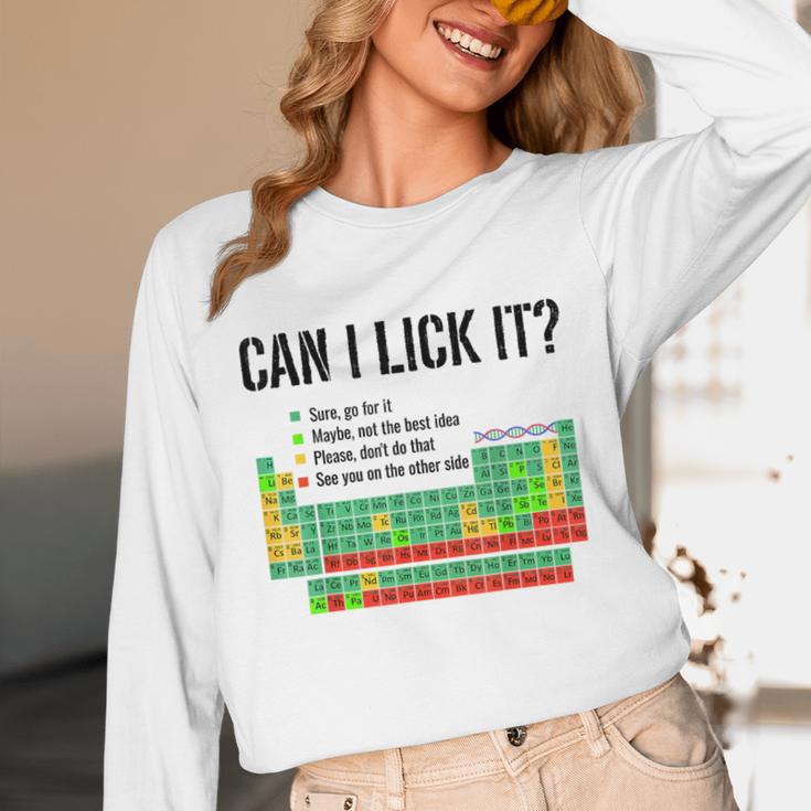 Can I Lick It Periodic Table Chart Science Teacher Unisex Long Sleeve T-Shirt, funny design Can I Lick It Periodic Table Chart Science Teacher Unisex Long Sleeve T-Shirt, funny design