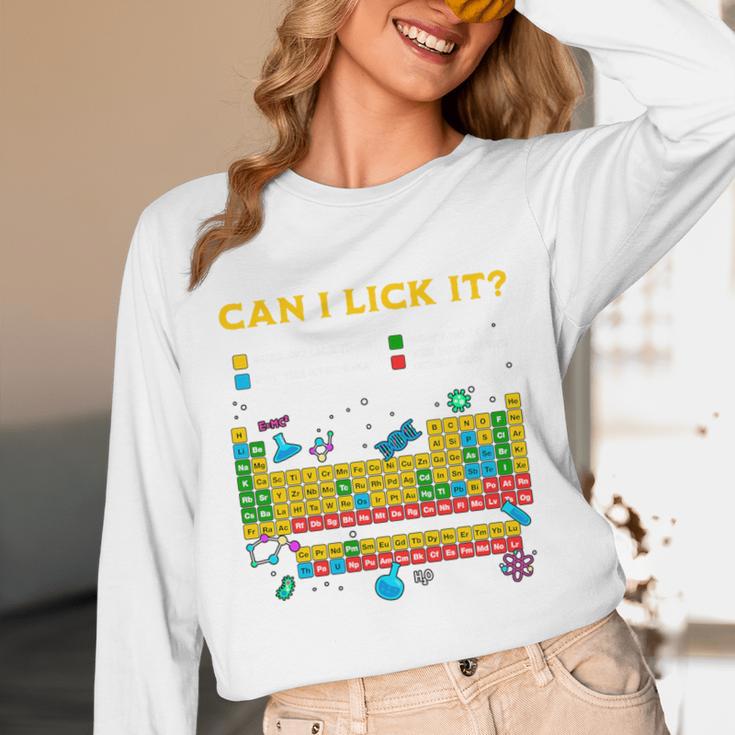 Can I Lick It Periodic Table Science Teacher Student Premium Tri-Blend Unisex Long Sleeve T-Shirt, funny design Can I Lick It Periodic Table Science Teacher Student Premium Tri-Blend Unisex Long Sleeve T-Shirt, funny design