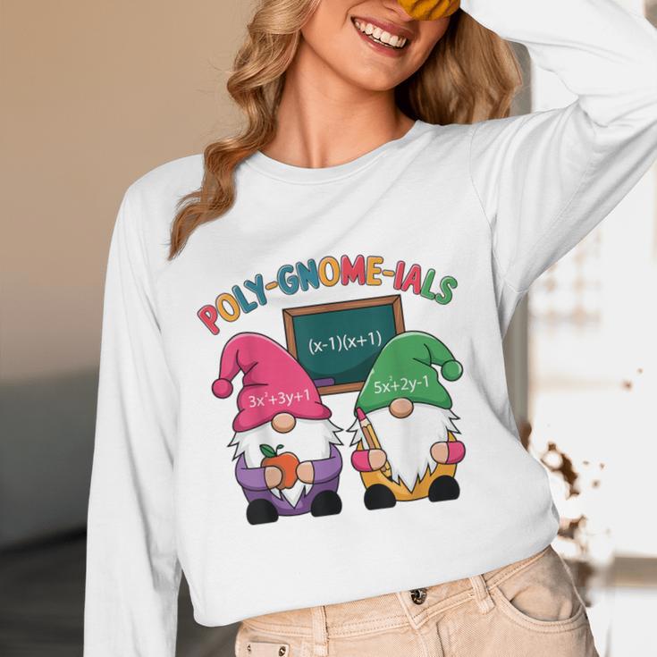 Poly-Gnome-Ials Algebra Teacher Calcul Teacher Unisex Long Sleeve T-Shirt, funny design