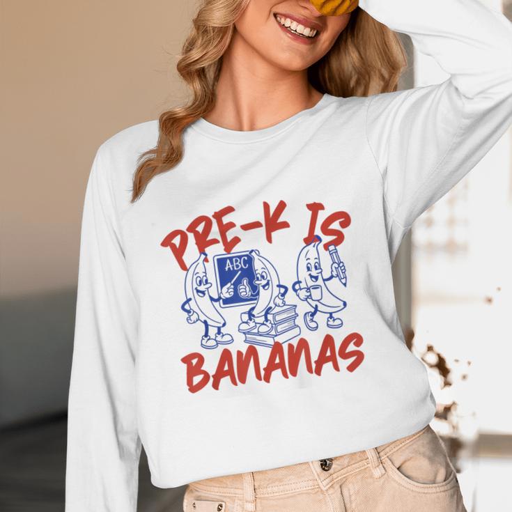 Pre-K Is Bananas Teacher Back To School Chaos Coordinator Unisex Long Sleeve T-Shirt, funny design Pre-K Is Bananas Teacher Back To School Chaos Coordinator Unisex Long Sleeve T-Shirt, funny design