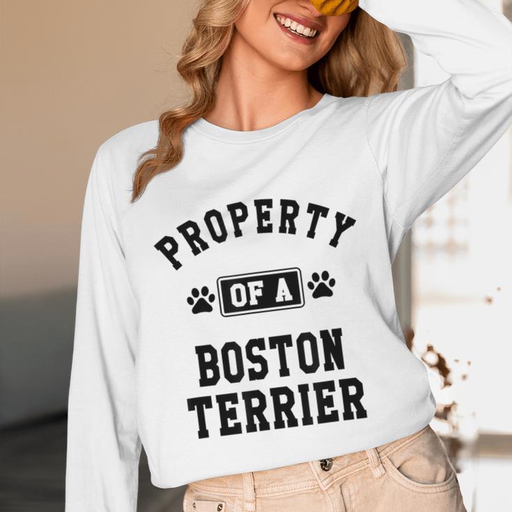 Property Of Boston Terrier Boston Terrier Shirt Unisex Long Sleeve T-Shirt, funny design