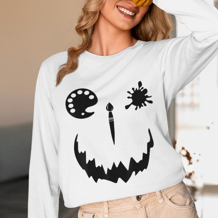 Pumpkin Artist Halloween Art Teacher Unisex Long Sleeve T-Shirt, funny design Pumpkin Artist Halloween Art Teacher Unisex Long Sleeve T-Shirt, funny design