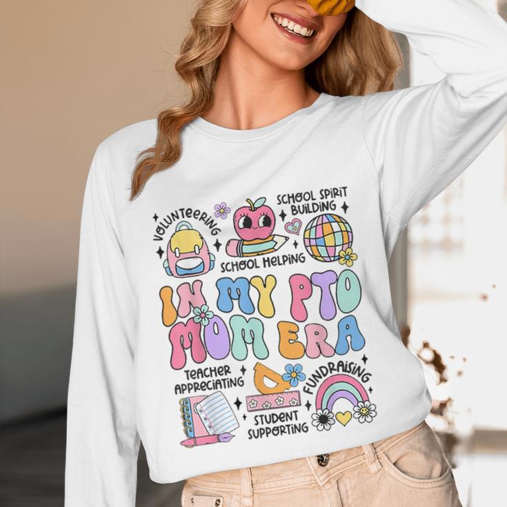 Retro In My PTO Mom Era Parent Organization Team Teacher Unisex Long Sleeve T-Shirt, funny design Retro In My PTO Mom Era Parent Organization Team Teacher Unisex Long Sleeve T-Shirt, funny design