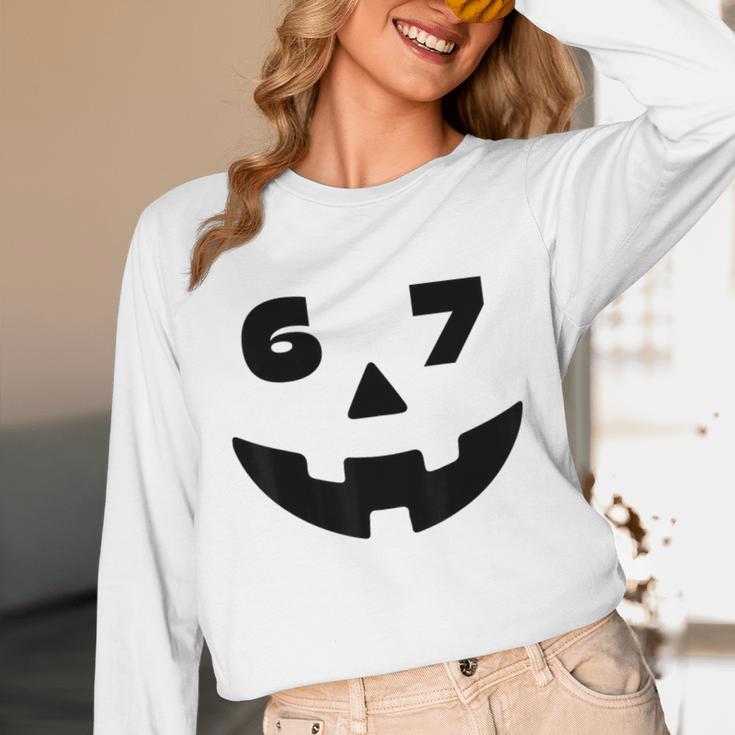 Six Seven Halloween Costume For Students Teachers 6 7 Unisex Long Sleeve T-Shirt, funny design