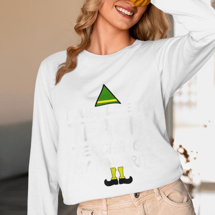 Teacher Christmas Teaching Is My Favorite Unisex Long Sleeve T-Shirt, funny design Teacher Christmas Teaching Is My Favorite Unisex Long Sleeve T-Shirt, funny design